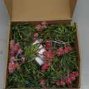 2 Pack Artificial Christmas Garland String Lights with 162 Snowy Red Berries 55 Green Leaves 20 LED Lights Battery Operated for Xmas Mantle Indoor Outdoor Holiday Christmas Decoration