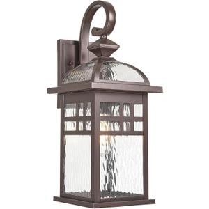 Outdoor Wall Lights 22 Inch Porch Lights Outdoor with Water Ripple Glass Shade ORB Finish Exterior Lighting Fixtures for Front Door Garage Entryway E26 Socket Waterproof