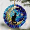 Black Cat Ornaments, Christmas Ornaments: Christmas Tree Decorations, Holiday Decor, Stocking Stuffers, Gift Ideas, Xmas Gift, Pet Lover Gifts & Gifts for Cat Lover