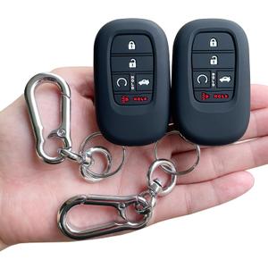 TANDRIVE Key Fob Cover for (5 Buttons) Honda 2026 2025-2022 Civic Accord CR-V HR-V Pilot and 2026 Passport, Silicone, 2-Pack, Black