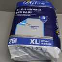 SOFYFINE Bed Pads with Adhesive Strip 30"x36" Thicken Elderly Adults Incontinence Underpads Disposable,Heavy Duty Absorbent Chucks Waterproof,XL Extra Large Puppy Pee Training Pad[25 Pads]