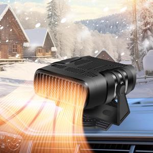 Portable 12V Car Heater, 2 in1 Fast Heating and Cooling Fan for Car Windshield Defogger Defroster, Plugin Cigaerte Lighter Suitable for Vehicles Cars SUV (DEPSH330)