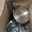 Farberware Millennium Stainless Steel Pots and Pans Set, 10-Piece, Silver