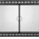 Stanbroil Fireplace Screen, Metal Fireplace Screen with Magnetic Doors and Spark Guard Grate for Fireplace Indoor Use, 44" W x 34" H