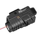EZshoot 800 Lumens Pistol Light Laser Combo Rechargeable, Pistol Flashlight with Slidable Rail Compatible with Glock and Picatinny Rail, Gun Light with Red Laser Beam