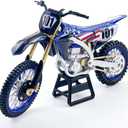 Dirt Bike Motorcycle Model 1:12 Scale Diecast No. 101 Motocross Motorbike with Realistic Details, Alloy Body, Display Gift for Enthusiasts