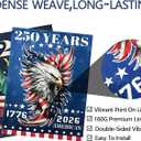 2PCS 250th Anniversary American Garden Flag,July 4th Independence Day Patriotic Banner,Double-Sided Waterproof 1776-2026 Commemorative Flags