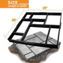 Avalution Plus Size 20"x20"x1.8" Walk Maker Reusable Concrete Pathmate Stone Mold Stepping Stone Paver Lawn Patio Yard Garden DIY Path Maker Paving Moulds(8 Grid)