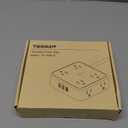 TESSAN Surge Protector Power Strip, 5 Ft Flat Plug Extension Cord with 3 USB (1 USB C) 8 Outlets, 1250W, 900J Protection, 3 Sided Outlet Extender with Power Switch for Office, Dorm Room Essentials