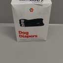 Pet Parents Washable Dog Diapers (3pack) + Extendrs of Durable Doggie Diapers, Premium Dog Diapers Female & Male (Large, Black) (Large (19-27"))