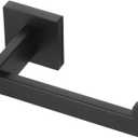 KOKOSIRI Black Toilet Paper Holders Bathroom Toilet Paper Roll Holder SUS304 Stainless Steel Contemporary Wall Mounted, Matte Black, B2003BK (Without Shelf(1 Pack))
