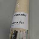 VEELIKE Matte Beige Granite Countertop Contact Paper Waterproof Peel and Stick Countertop Wallpaper 24''x354'' Self Adhesive Cream Beige Limestone Vinyl Counter Top Cover For Kitchen Bathroom Vanities
