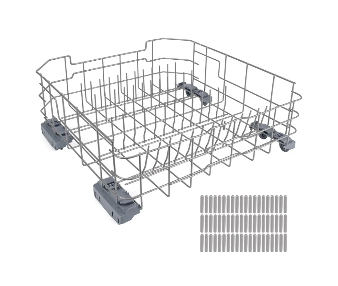 Upgraded WD28X26099 Dishwasher Lower Dishrack Assembly Compatible with GE dishwashers, Replacement number WD28X34744 WD28X10346, WD28X22506, WD28X22696, WD28X24396, WD28X24478, WD28X26103 ect