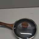 SENSARTE Nonstick Frying Pan Skillet with Lid, Omelet Pan with Cover, Healthy Egg Pan Chef's Pan, Kitchen Cooking Pan, PFOA Free (8inch + Glass Lid) (Gray Granite)