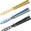 Vudwson 3Pcs Training Tools Set Practice Tool with Cool Color Design, Full Stainless Steel, Set of 3 Color (color 2)