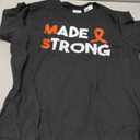 Multiple Sclerosis Made and Strong MS Awareness Orange T-Shirt, M