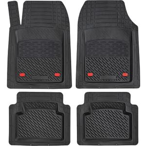 K&K Auto Accessories 3D Car Floor Mat Thick 8 Lb Heavy Duty Durable Universal Sapphire Black Deep Dish for Cars SUVs Minivan Truck