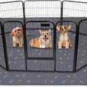 Sunheir Washable Pee Pads for Dogs 72"x72", Extra Large Reusable Puppy Pads Pet Training Pads for Dog Playpen, Waterproof Pee Pads for Puppy Playpen, Whelping Pad, Dog Playpen Indoor - Deep Grey