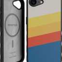 Smartish iPhone 17e/16e MagSafe Case - Gripmunk Magnetic Slim Case [Lightweight + Protective] Drop Tested Thin Grip Cover with Microfiber Lining for Apple iPhone 17e/16e - Striped Up