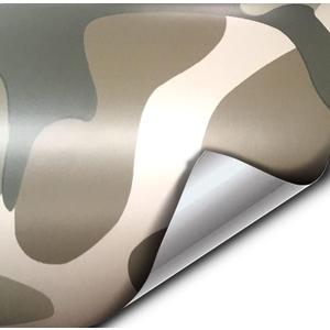 VViViD Vinyl Camouflage Pattern Wrap Air-Release Adhesive Film Sheets (6ft x 5ft, Desert Camo)