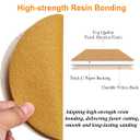 6-Inch No-Hole Hook and Loop Sanding Discs 100-Grit, Random Orbital Sandpaper for Automotive and Woodworking, 100-Pack