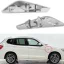 Front Side Fender Trim Chrome Finisher side marker Emblem Moulding fits BMW X3 X4 F25 F26 Replaces# 51117338569 51117338570