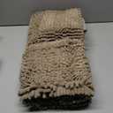 Yimobra Luxury Chenille Shaggy Bathroom Rug Set, 2 Pack Soft Fluffy Plush U Shaped Toilet Bath Mat, Extra Thick, Non-Slip, Water Absorbent, Machine Washable (Camel, 17" x 24"+20" x 24.4".4")