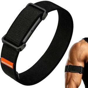 Nylon Bicep Band Compatible with Google Fitbit Air, Integrated Metal Frame