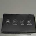 Air Pump for Car Tires, 150PSI Cordless Tire Pump, 12V DC & Battery Dual Power, Auto Shut-Off Air Compressor for Car, Motorcycle, Bike, Ball - LED Light & Digital Display, Car Gifts for Women Men (Black)