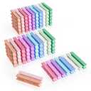 100Pcs Colored Clothespins Bulk, 2.9 Inch Clothes Pins Wooden for Crafts, Pastel Colorful Clothespins for Hanging Clothes Picture, Laundry Clips Cheer 10 Colors