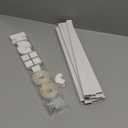 Delamu Cord Hider, 157in Wire Covers for Cords on Wall, Premium Cable Hider Cord Covers for Wires, Cable Management Wire Hiders for TV, Cable Raceway Kit, W0.95 H0.55in, White