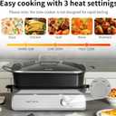 Slow Cooker 10-Quart - PFOA-Free Ceramic Coating, Oven Safe to 450F | Keep Warm Function for Large Family Gatherings (Includes Silicone Spoon)