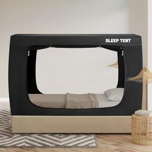Amazon.com: YAVIL Bed Tent Twin Bed Canopy Tents for Kid and Adult - Portable Dream Tent Indoor Sleeping 93% Blackout Tents : Home & Kitchen