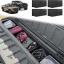 Muslogy for 2023-2026 Colorado & Canyon Tailgate Organizer Storage Divider 4PCS Black ABS Material Compatible with Chevy Colorado/GMC Canyon StowFlex Tailgate Accessories 2023 2024 2025 2026