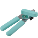Classic Multifunction Can Opener and Bottle Opener Easy to Use, Razor Sharp Stainless Steel Cutting Wheel, Soft Ergonomic Handles, Ocean Drive