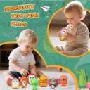 LNCOJOLM 24 PCS Party Favors Squeeze Squishies Fidget Sensory Toys for Kids, Slow Rising Soft Animal for Stress Relief EDC, Cute Rabbit Cat Duck Birthday Gift Party Supply Easter Egg Filler