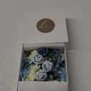 Ling's moment Boutonniere for Men, 6pcs Groom Groomsmen Boutonniere, Artificial Flowers for Wedding Decor/Prom/Homecoming, etc.Dusty Blue Light Blue