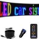 Multifunctional Bright 1PCS Devil Eyes for Semi Trucks Windshield - 58in x 8in [ Upgraded Chip Two Screens 100% Synchronized ] Programmable LED Eyes for Trucks- Flex LED Display