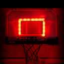 Franklin Sports Over The Door Indoor LED Basketball Hoops-Steel Rim Mini Basket-Includes Ball and Pump-Light Up Backboard