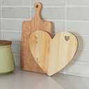 Patelai Heart Shaped Cutting Board Valentine's Day Gifts Acacia Wood Bread Cheese Serving Platter Serving Charcuterie Board for Meat Cheese and Vegetables Women Gifts(Heart Hole Style)