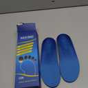 Plantar Fasciitis Feet Insoles Arch Supports Orthotics Inserts Relieve Flat Feet, High Arch (Mens 4-4 1/2 | Womens 6-6 1/2) (New Blue)