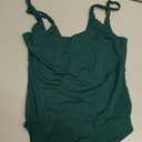SUUKSESS Women Sexy Scoop Neck Thong Bodysuit Backless Cami Bodysuit Top (Green, M)