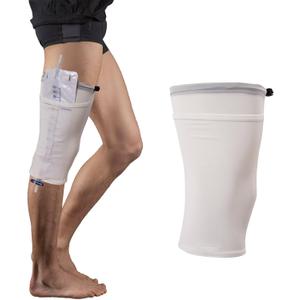 Catheter Leg Bag Holder, Catheter Sleeve Urine Leg Bag Fix Catheter Sleeves, Foley Catheter Bag Holder Leg Strap, Urinary Drainage Bag Cover for Men & Women, Patented Product, M