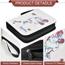 Boobowl Football Baseball Cards Binder, 2022 Sports Trading Card Sleeves Holder Album for NFL, 440 Pockets Display Storage Protectors Collectors Fits PM TCG (Folder Only) (440 Red Hat+White)