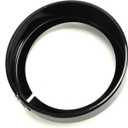 SUNPIE 7" Headlight Visor Trim Ring Motorcycle Headlamp Frenched Rings Decorate Accessories Compatible with Harley Trike Road King Touring Electra Glide Heritage(Gloss Black)