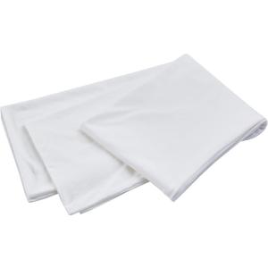 Oubonun 100% Jersey Cotton Body Pillow Cover with Zipper - Luxury Soft Removable Pillow Case - Long Fuzzy - Knitted (White, 21"X54")