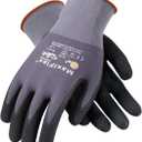 MaxiFlex 34-874 Gloves Seamless Knit Nylon Gloves with Nitrile Coated Micro-Foam Include Grip on Palm and Fingers, L