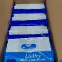 LivDry Incontinence Booster Pads, Use with Adult Diapers for Women and Men, Extra Comfort Softness, Disposable Pad (80 Count, Regular Length)