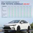 IKABEVEM Seat Covers for Toyota Corolla 2020-2024 2025 2026 2027 Full Set
