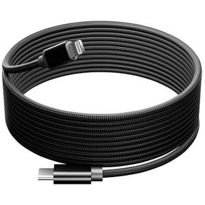 for USB C to Lightning Cable 15FT/5M 1 Pack MFi Certified 27W PD Fast Charging Braided Extra Long iPhone Charger Cord Compatible with iPhone 14/13/12/11 Pro Max/XS MAX/XR/SE/8/ipad/7/6 Plus